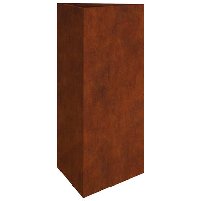 Jardinera De Acero Corten 40x34,5x75 Cm_0
