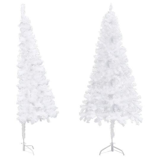 Vidaxl Árbol De Navidad Artificial De Esquina Blanco 120 Cm Pvc_0