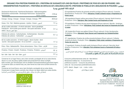 Proteína De Guisante Fermentada Bio - 1.5kg | Proteína Vegetal Ecológica Vegana Para Batidos Y Repostería_1
