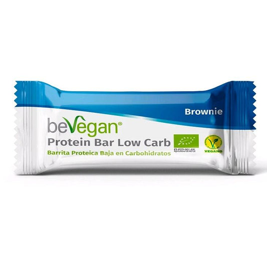 Barra de proteína vegan com brownie com baixo teor de hidratos de carbono