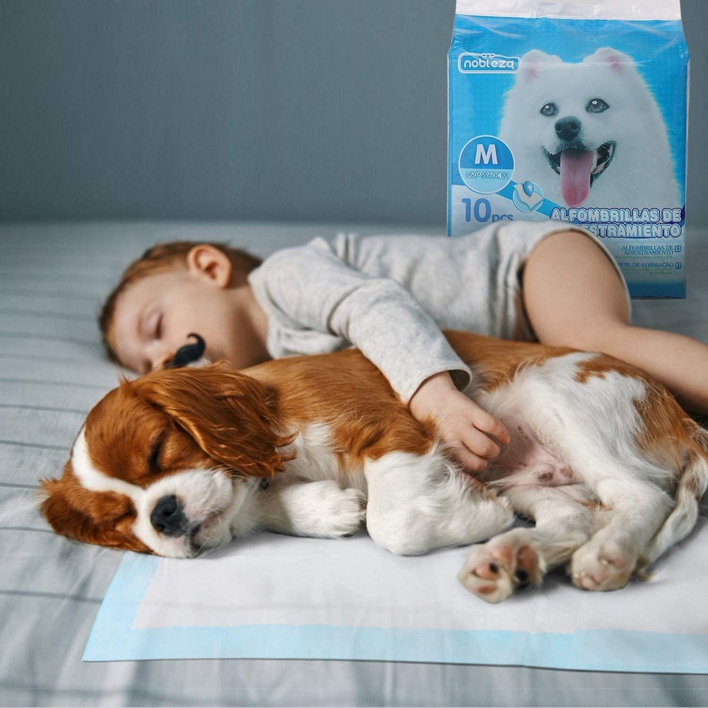 Tapetes de treino para animais de estimação Nobleza com fita adesiva 40 x 60 cm 10 peças
