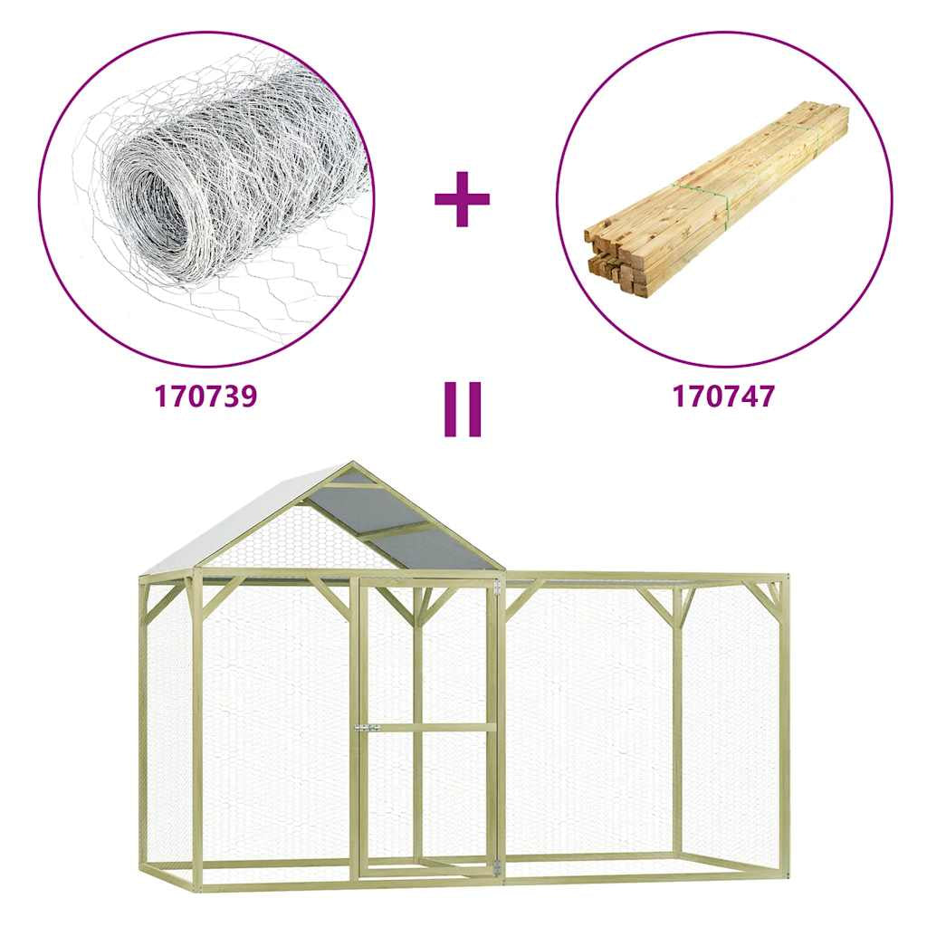Vidaxl Jaula Gallinero Madera Impregnada De Pino 3x1,5x2 M_4
