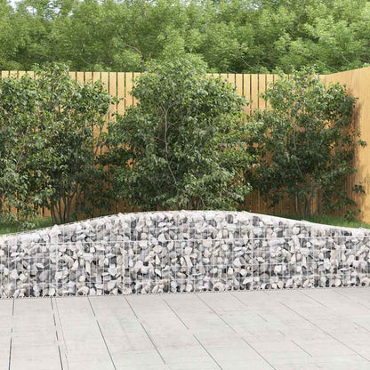 Cestas De Gaviones 10 Uds Forma De Arco Hierro 400x30x40/60 Cm_1
