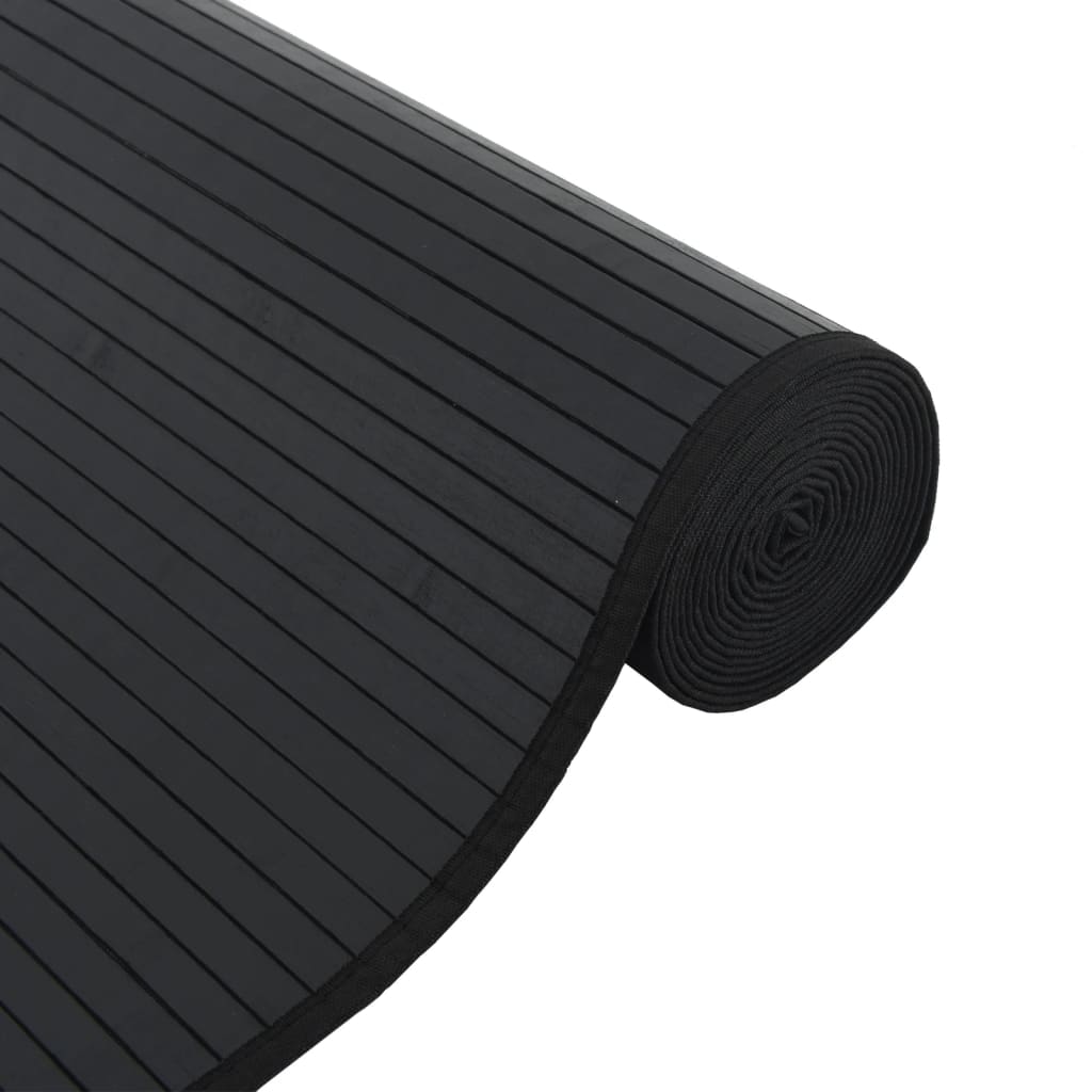 Alfombra Rectangular Bambú Negro 70x400 Cm / Vetonek_4