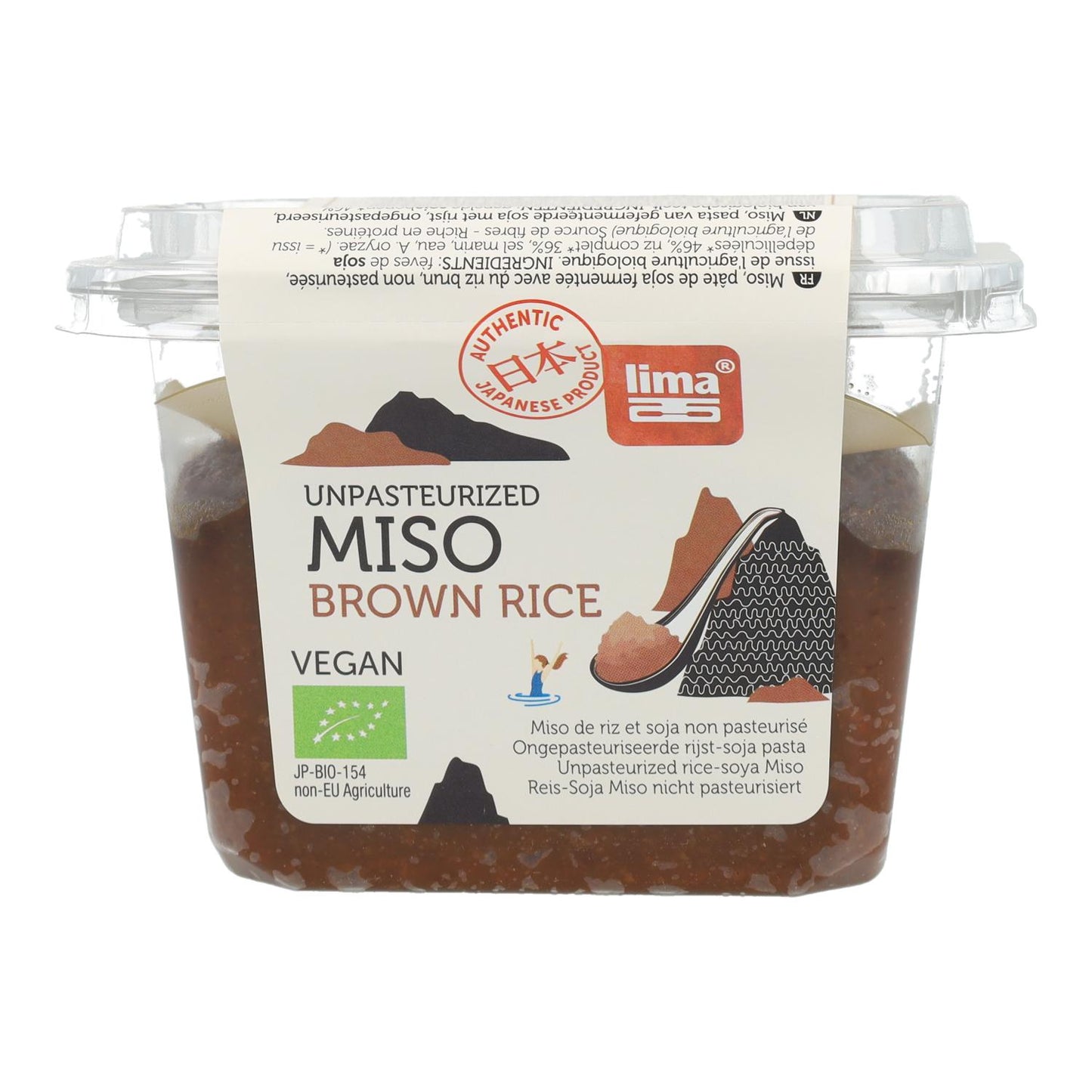 Arroz integral não pasteurizado com miso e lima 300g