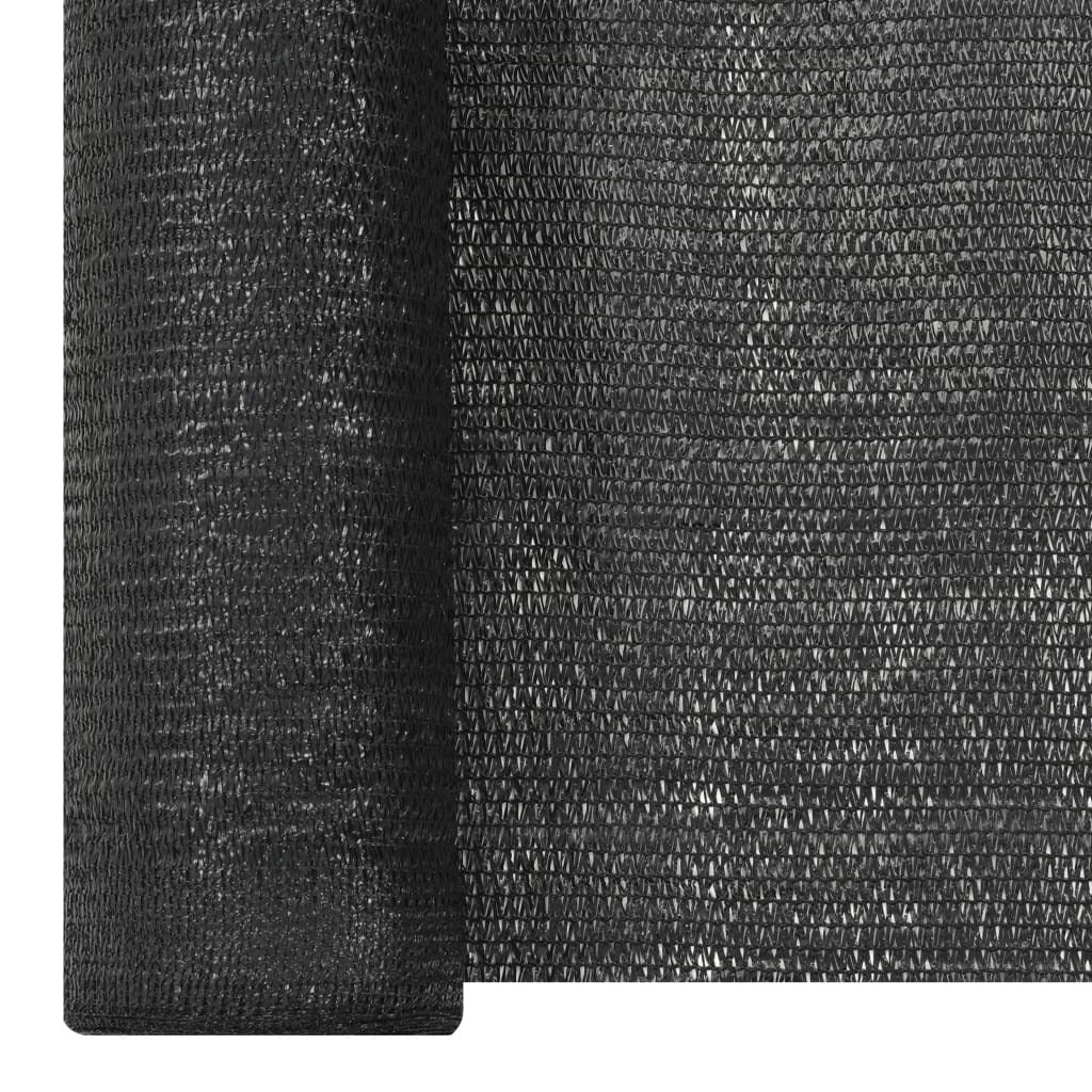 Vidaxl Red De Privacidad Hdpe Negro 1x25 M 150 G/m²_2