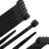 Brida Nylon 100%. Color Negro 7,5 X 450 Mm. Bolsa 100 Unidades. Abrazadera Plastico, Organizador Cables, Alta Resistencia