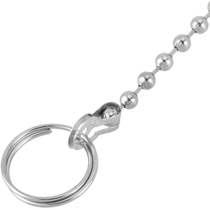 Cadena De Bolas Cromada Para Tapón De Desagüe Cocina O Baño Con Anillas De 45cm_4