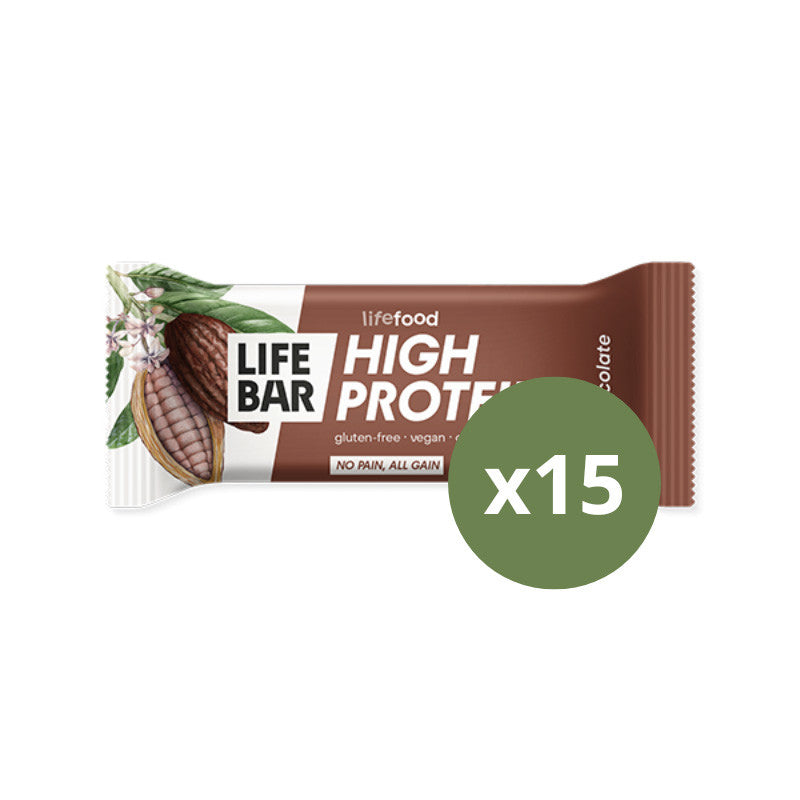 Barrita De Proteina Sabor Chocolate Bio 40g (caja 15 Unds) Lifebar_0