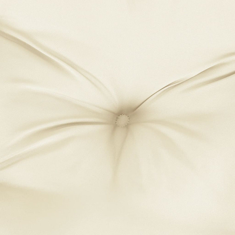 Vidaxl Cojín De Banco Jardín Tela Oxford Blanco Crema 200x(50+50)x7 Cm_5