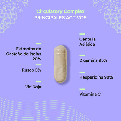 Nutralie Circulatory Complex con Diosmina y Hesperidina 60 cápsulas