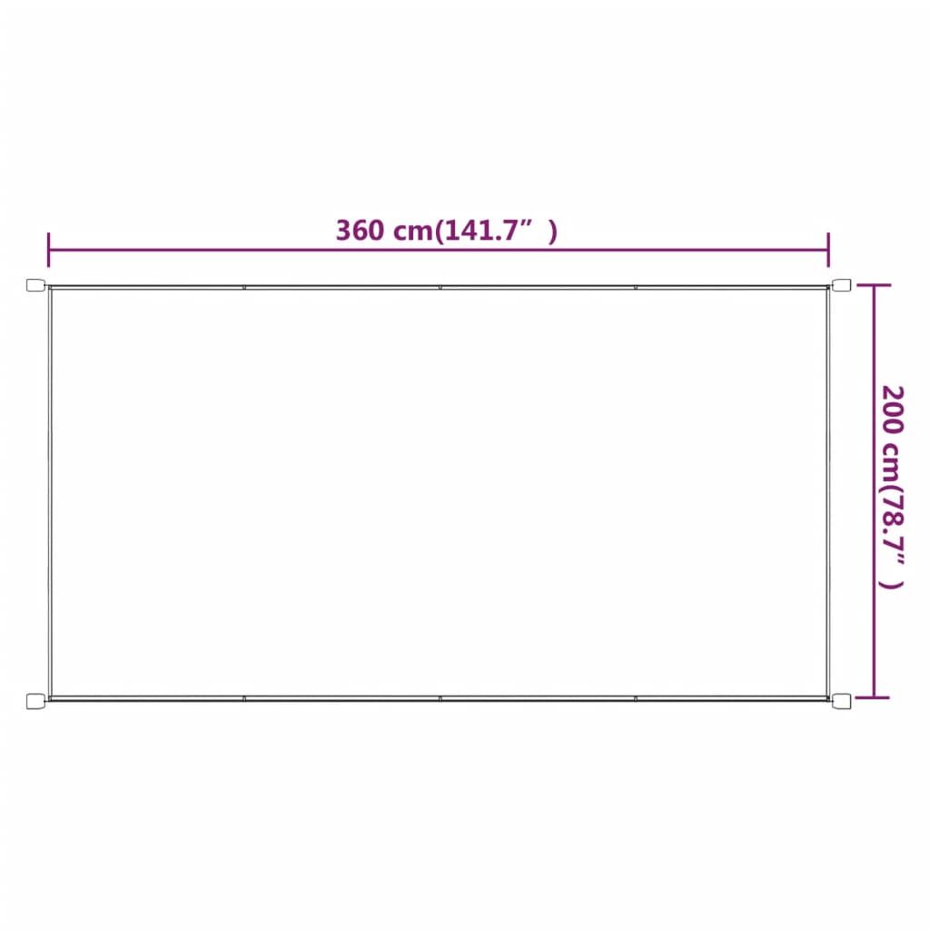 Vidaxl Toldo Vertical Tela Oxford Terracota 200x360 Cm_2