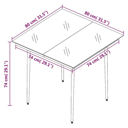 Set Comedor De Jardín 3 Pzas Con Cojines Ratán Sintético Beige / Vetonek_5