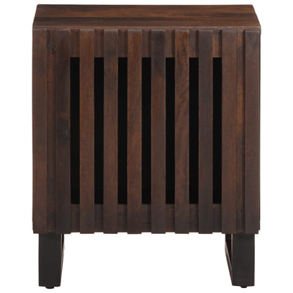 Mesita De Noche De Madera Maciza De Mango 40x34x46 Cm_1
