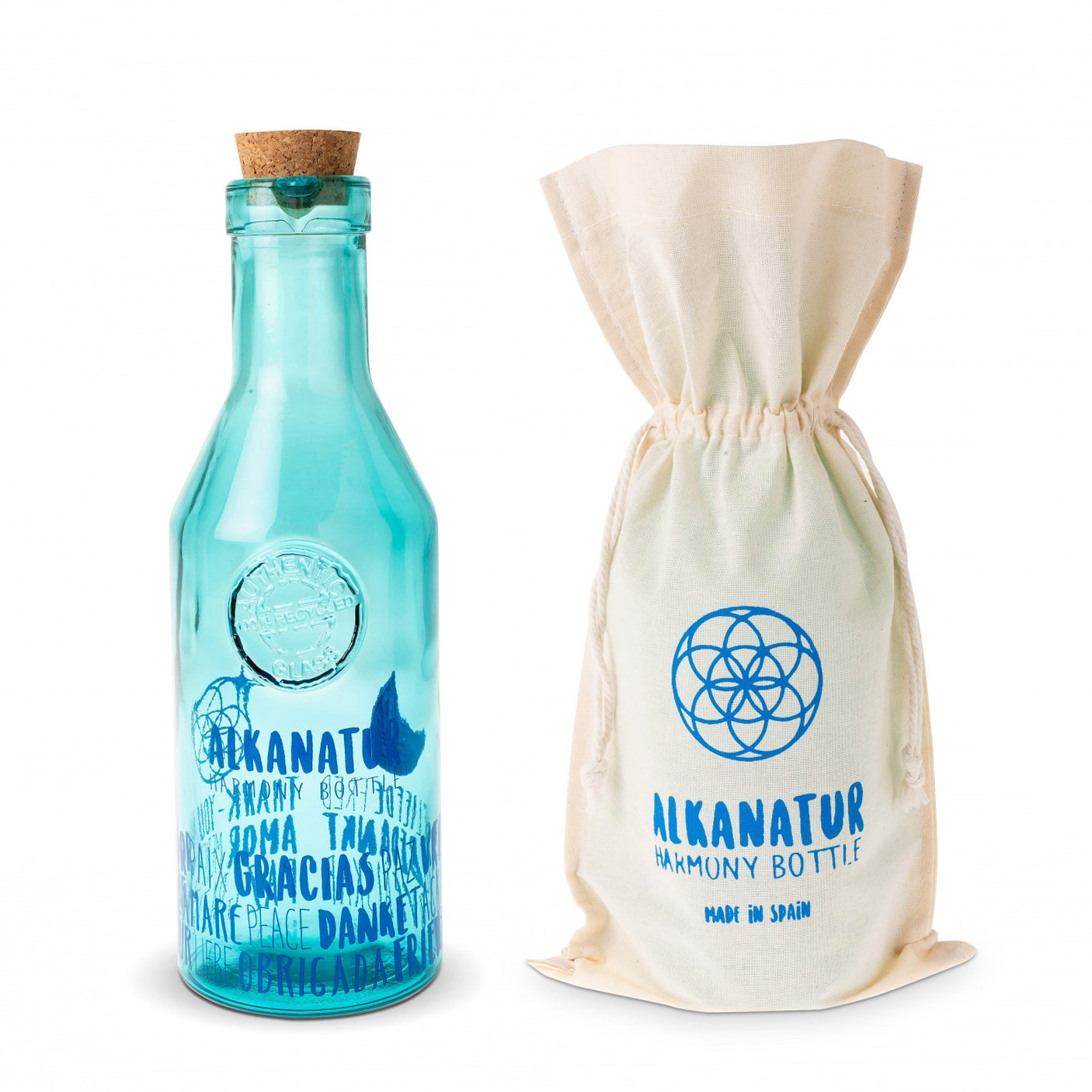 Botella Alkanatur Harmony Vidrio Reciclado 1,2L