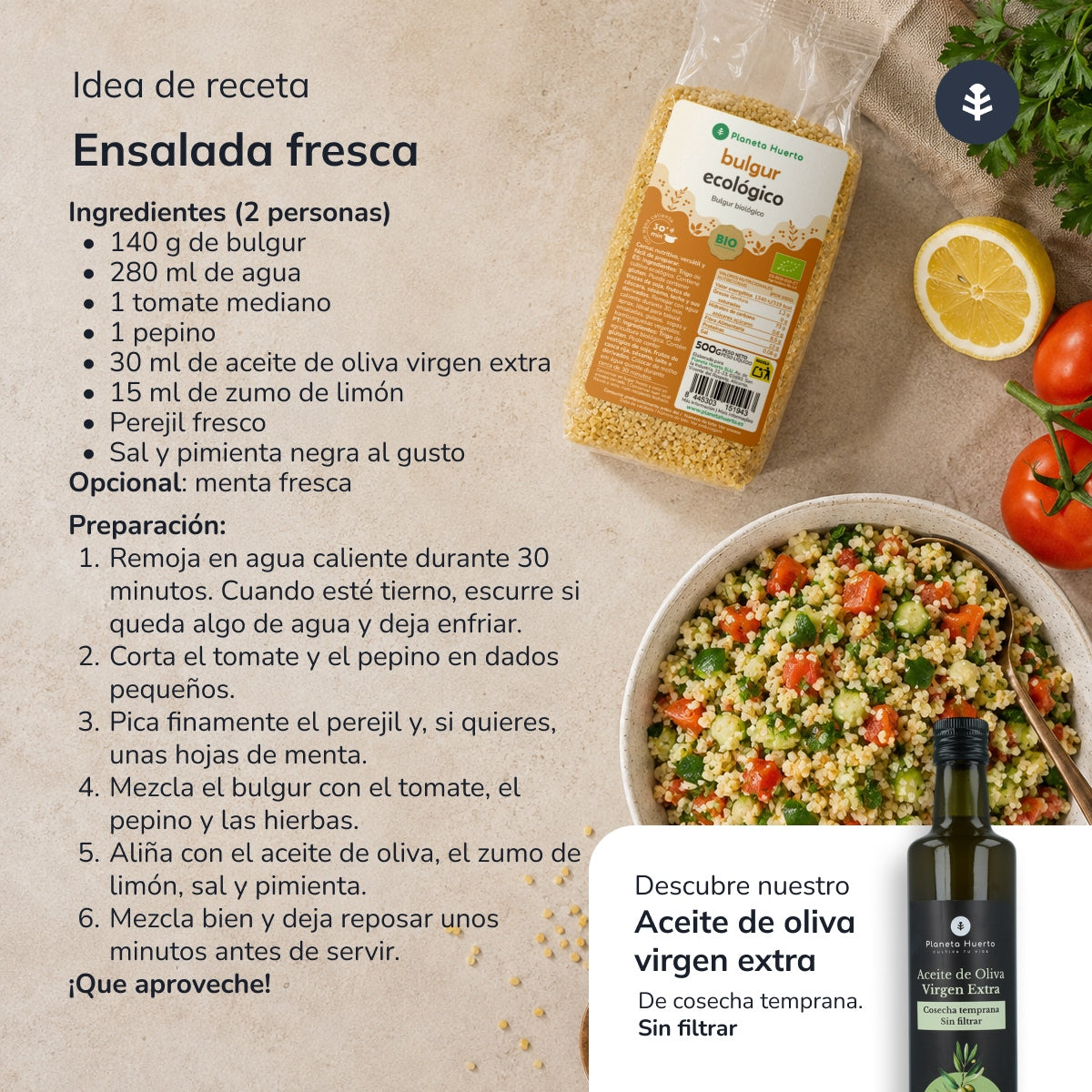 Bulgur Grosso ECO Planeta Huerto 500 g