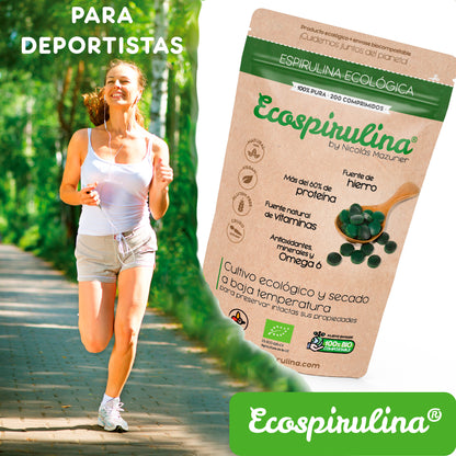 Espirulina Ecológica Cultivada En España Ecospirulina 200 Comprimidos_2