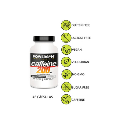 Powergym Cafeína para Desporto 45 Cápsulas