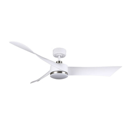 Ventilador Dc Tempel 26w Blanco/niquel 3 Aspas 132d 6vel. 3000k, 4000k, 6500k 2950lm C/remoto, Memoria Y Temporizador_1