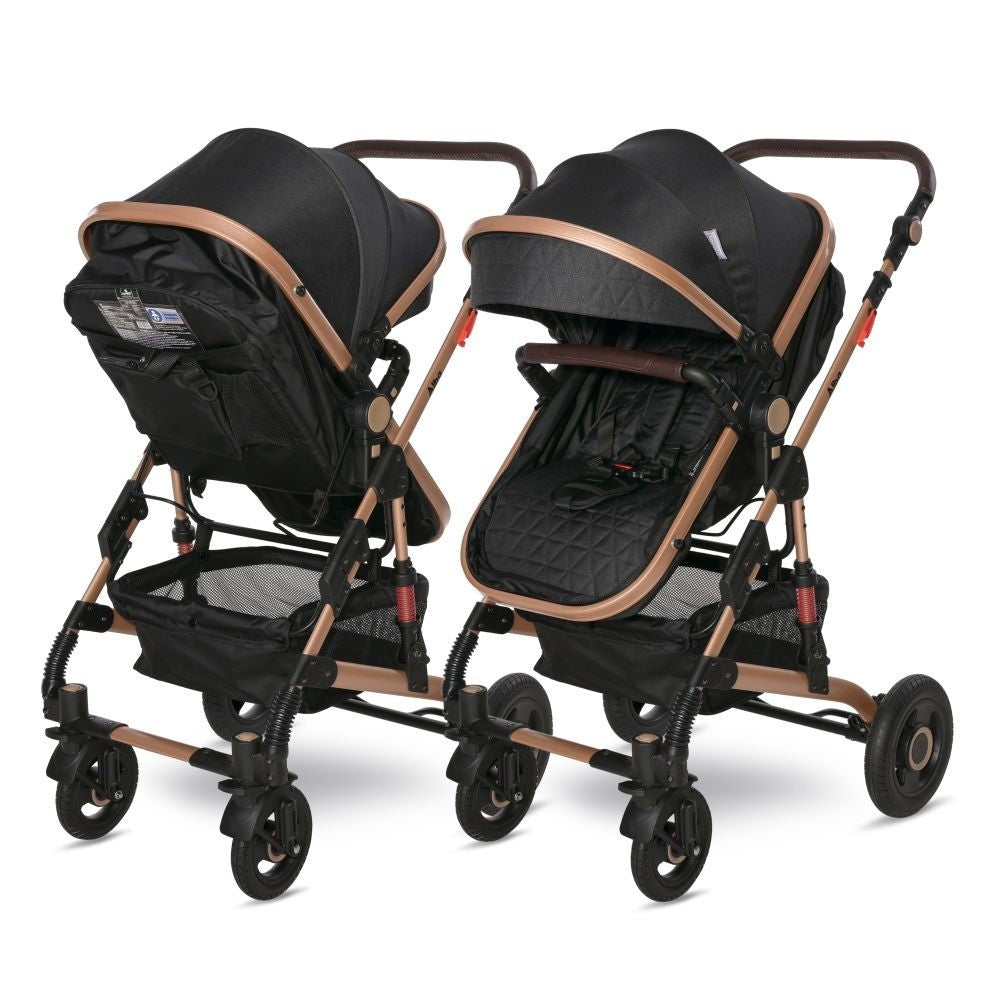 Carrito De Bebé Trío Convertible Alba Premium Black_3