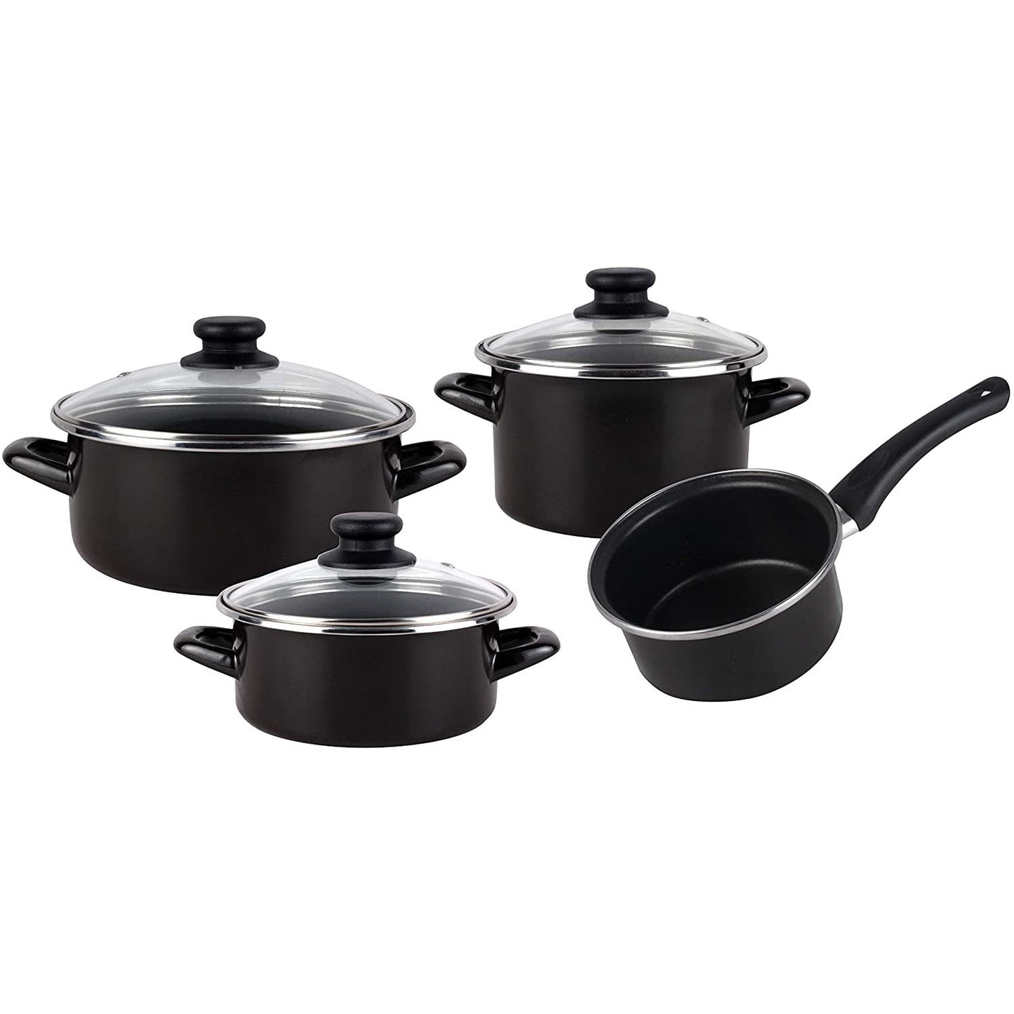 Bateria De Cocina 7 Piezas De Acero Vitrificado Apta Para Induccion Magefesa Con Fuente Oval 36cm En Gres Masterpro Gravity_3