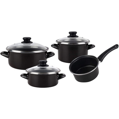 Bateria De Cocina 7 Piezas De Acero Vitrificado Apta Para Induccion Magefesa Con Fuente Oval 36cm En Gres Masterpro Gravity_3