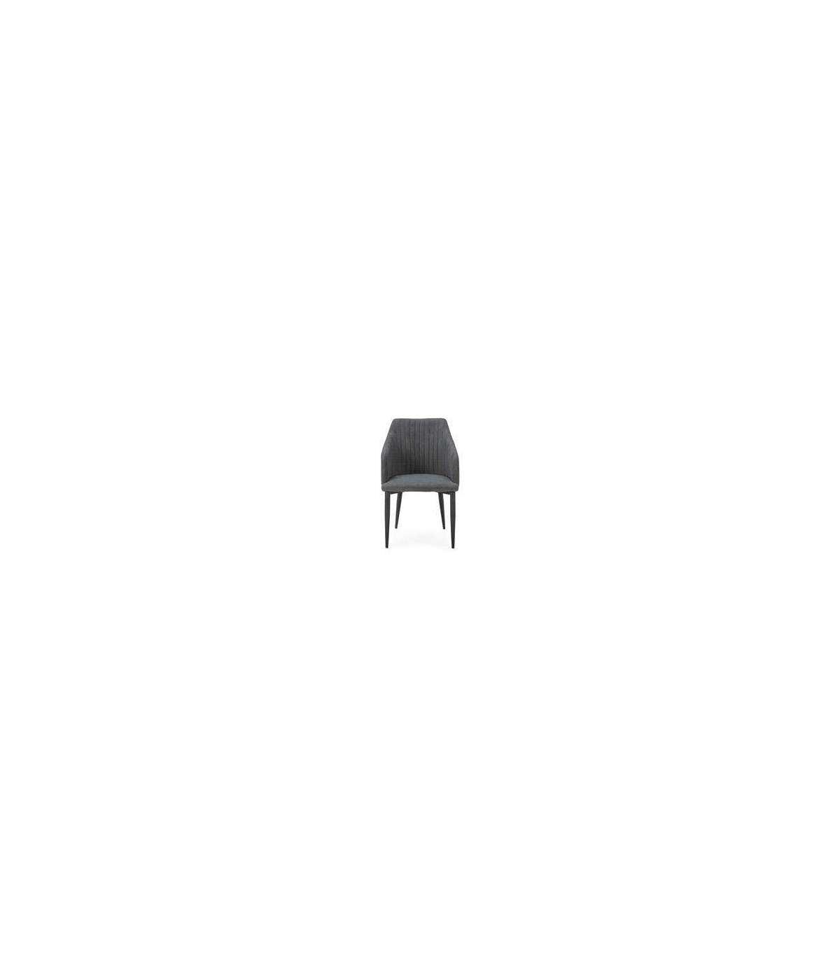 Pack De 2 Sillones Para Comedor Marc Tapizado Textil Negro, 88cm(alto) 55cm(ancho) 57cm(fondo)_1