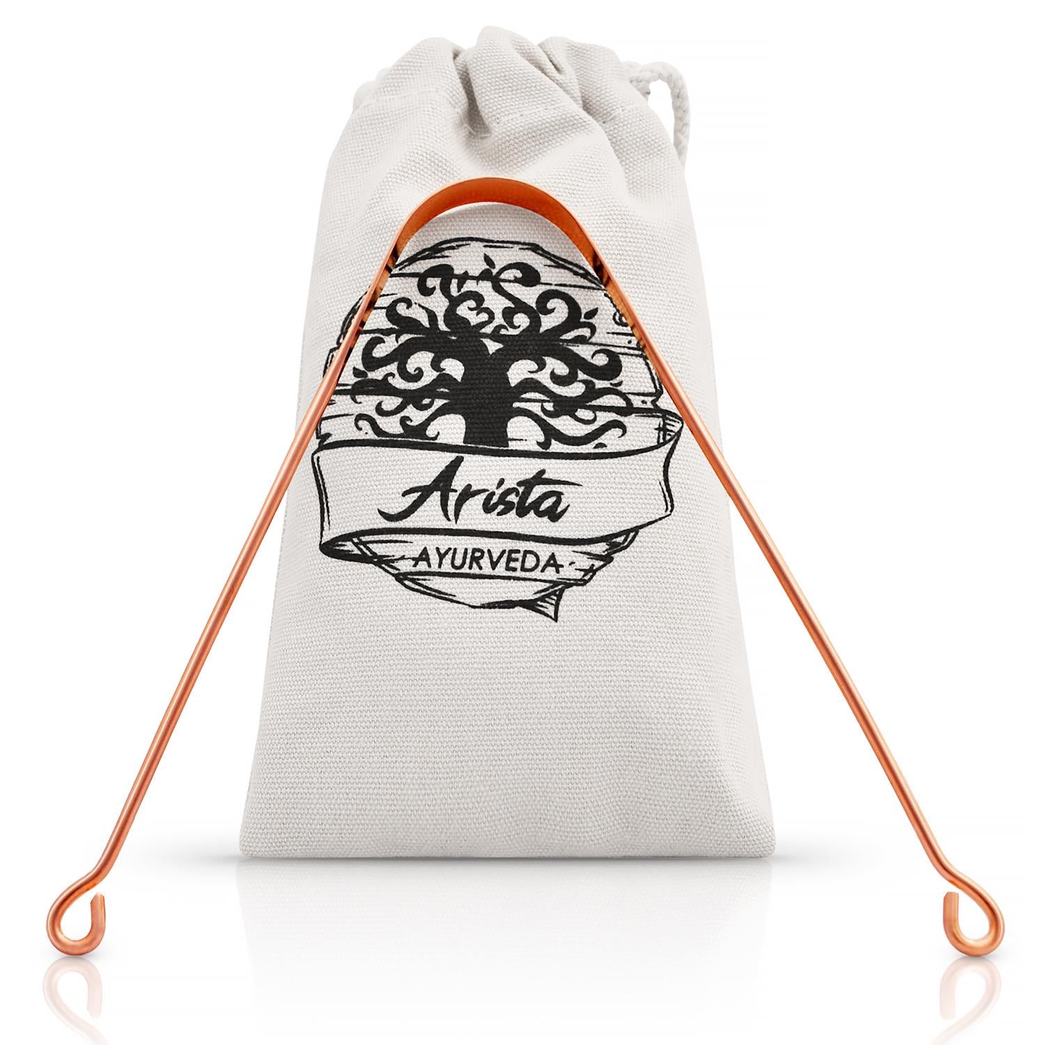 Raspador de lengua de cobre Arista ayurveda