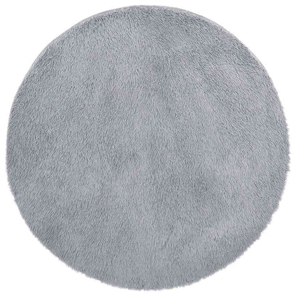 Vidaxl Alfombra De Pelo Largo Navarra Gris Plateado 100x100 Cm_0