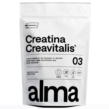 Creatina Monohidratada Creavitalis® Alma® 300 G 99,9% Pureza | Vegana, Sin Gluten Ni Lactosa | 100 Dosis_0