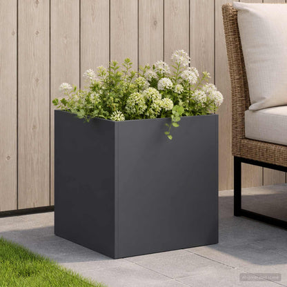 Macetero De Jardín Gris Antracita 45 X 45 X 45 Cm_1