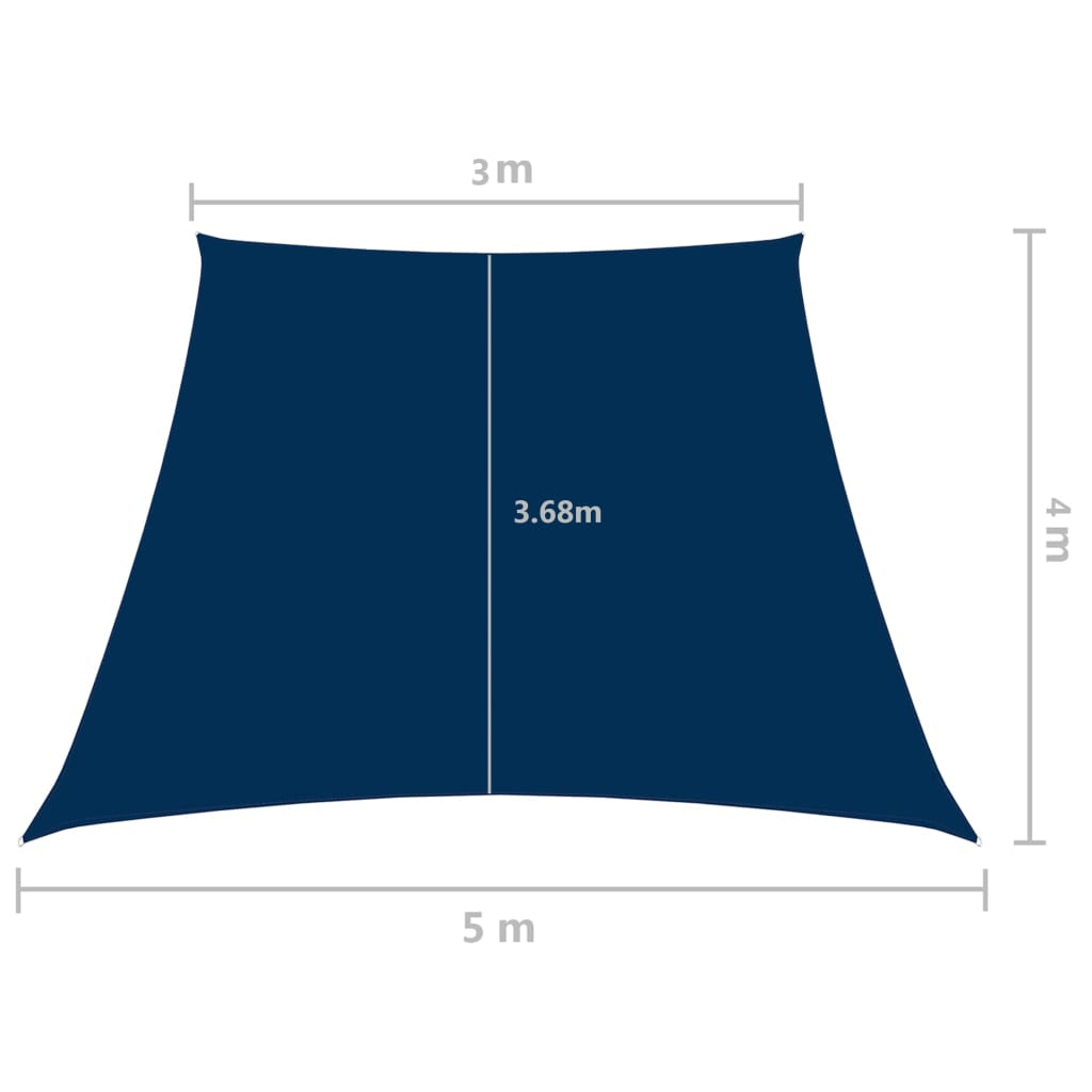 Vidaxl Toldo De Vela Trapezoidal De Tela Oxford Azul 3/5x4 M_2