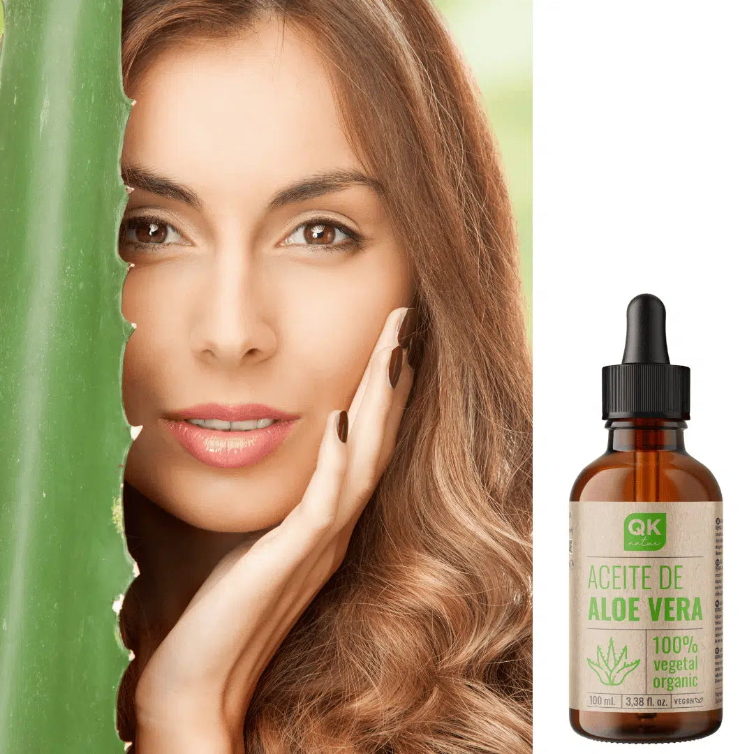 QKnatur - Aceite De Aloe Vera - Puro Y Orgánico - 100 ML - Cuidado Para Rostro, Cuerpo, Cabello Y Contorno De Ojos_4