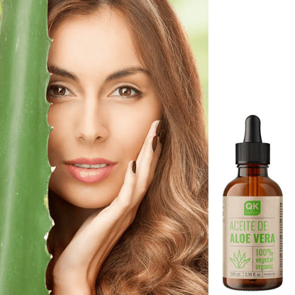 QKnatur - Aceite De Aloe Vera - Puro Y Orgánico - 100 ML - Cuidado Para Rostro, Cuerpo, Cabello Y Contorno De Ojos_4