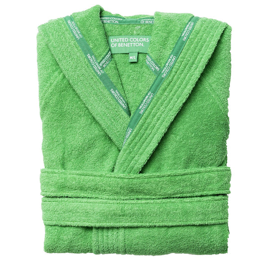 Albornoz Con Capucha L/xl 360gsm 100% Algodón Verde Rainbow