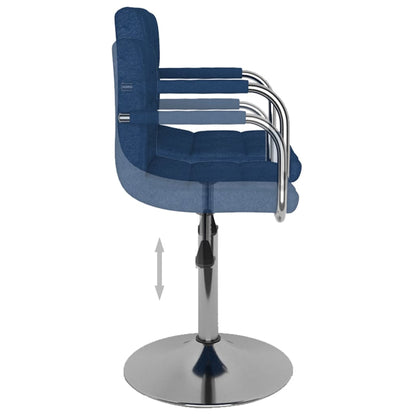 Taburete De Cocina De Tela Azul_4