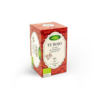 Saquetas de Chá Puerh Vermelho Eco 20 Filtros Artemisbio