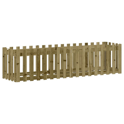 Arriate Elevado Jardín Valla Madera Impregnada Pino 200x50x50cm_3
