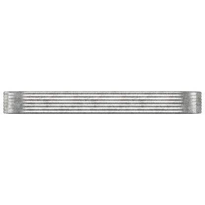 Jardinera Arriate Acero Galvanizado Plata 322x100x36 Cm_2