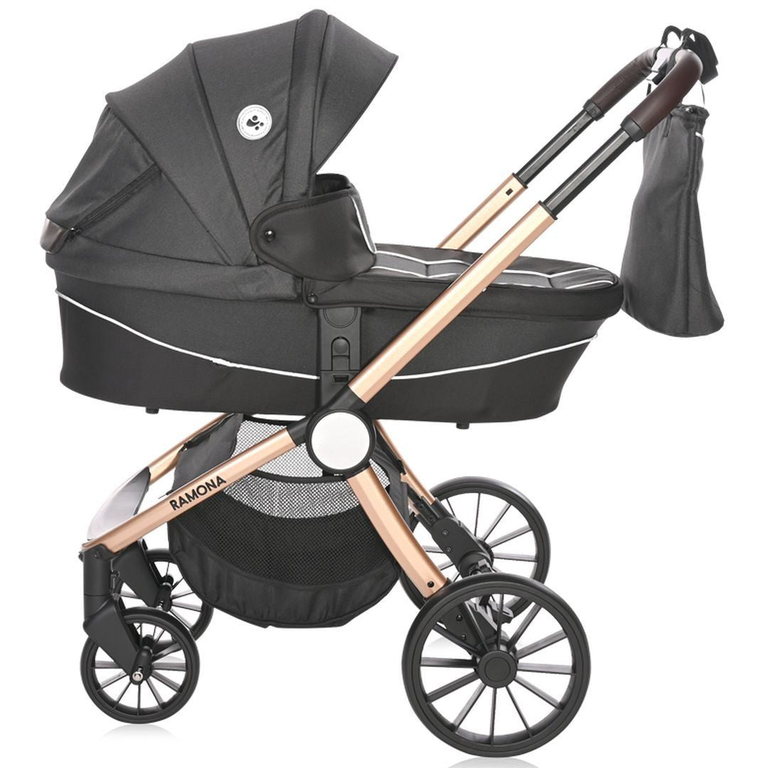 Carrito De Bebé Ramona Trío Capazo Duro Luxe Black_1
