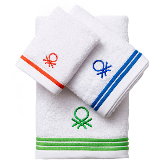 Set 3pc Toalla De Baño (tocador 30x50cm + Manos 50x90cm + Baño 70x140cm) 450gsm 100% Algodón Rainbow Be_0