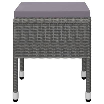 Juego De Comedor De Jardín De 5 Piezas Gris / Vetonek_5