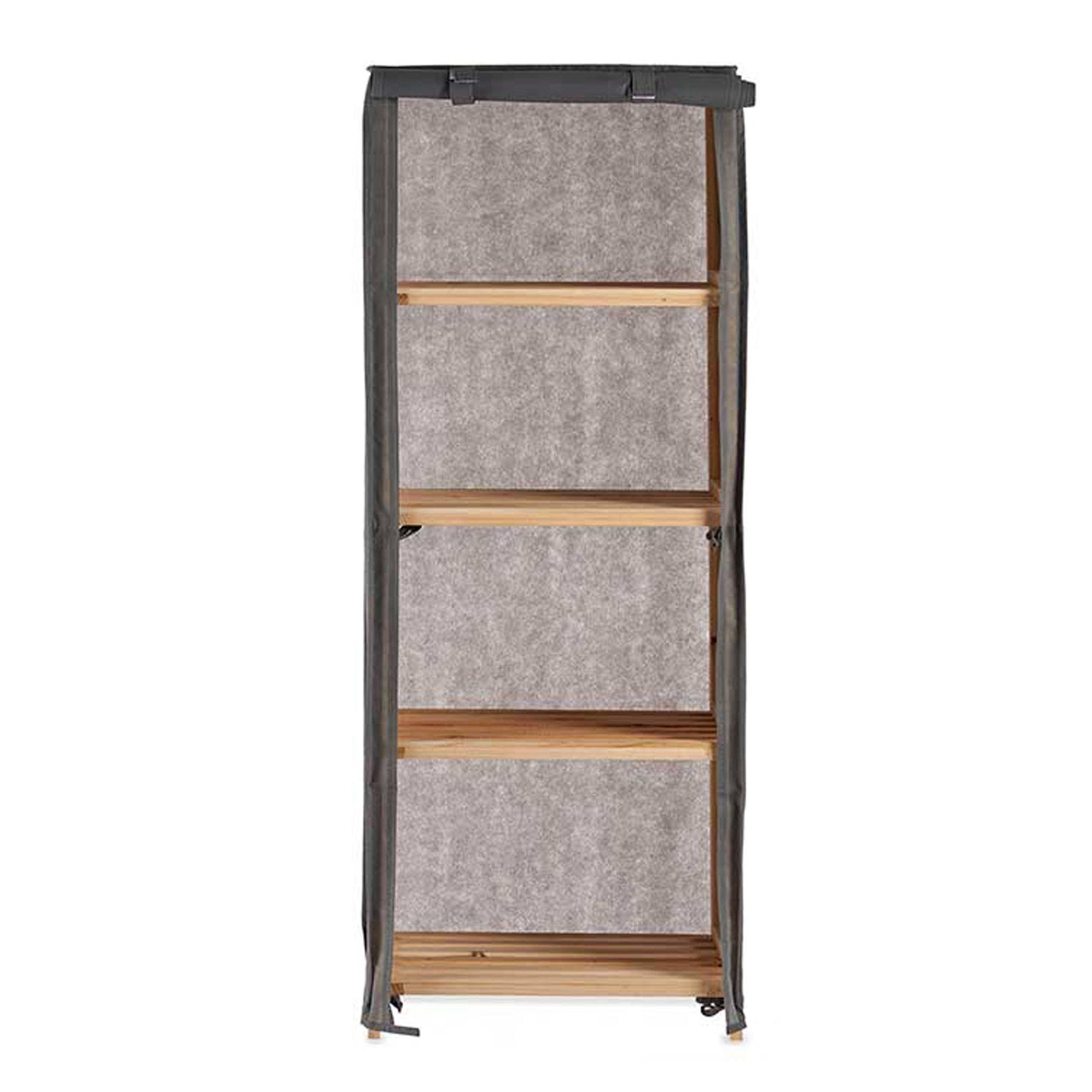 Estantería Tela Gris Kipit – Elegante Y Funcional Para Cualquier Espacio_2