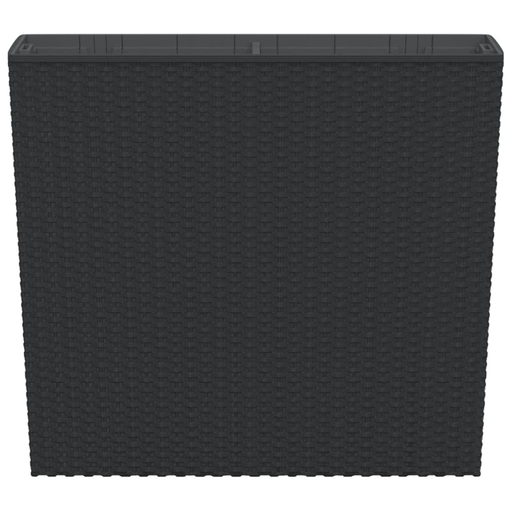 Macetero Con Interior Extraíble Pp Ratán Gris Antracita 12/44 L_3
