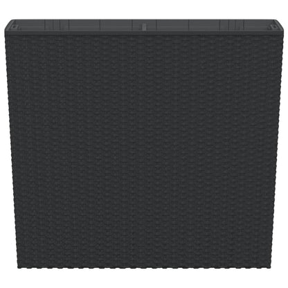 Macetero Con Interior Extraíble Pp Ratán Gris Antracita 12/44 L_3