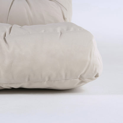 Cojines Para Palets, Cojín De Asiento 80x120x16 Cm + Cojín Respaldo 42x120x16 Cm, Color Crema, Repelente Al Agua_3