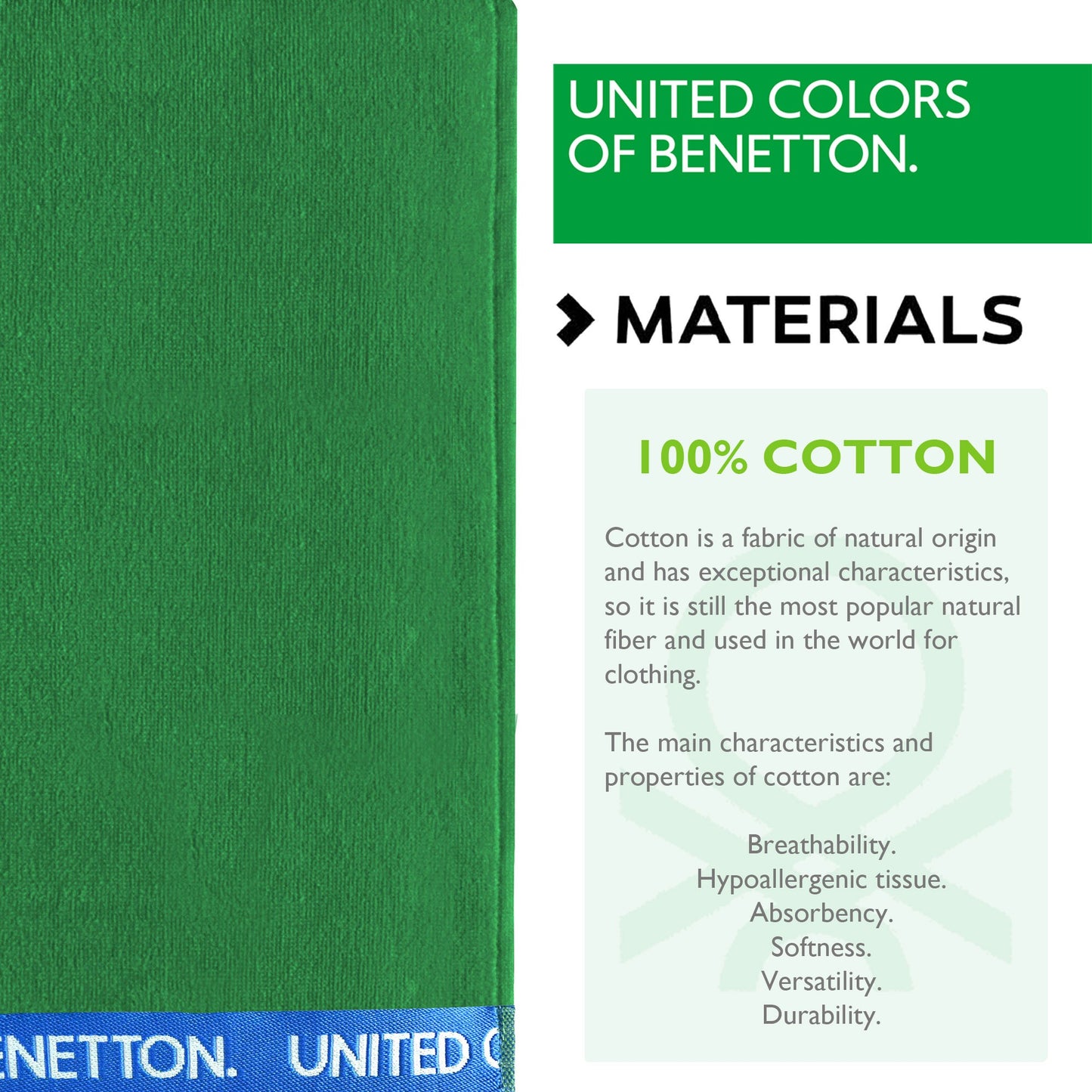 Set 2 Toalla De Playa 90x160cm 380gsm Velour 100%algodon Verde Casa Benetton_2