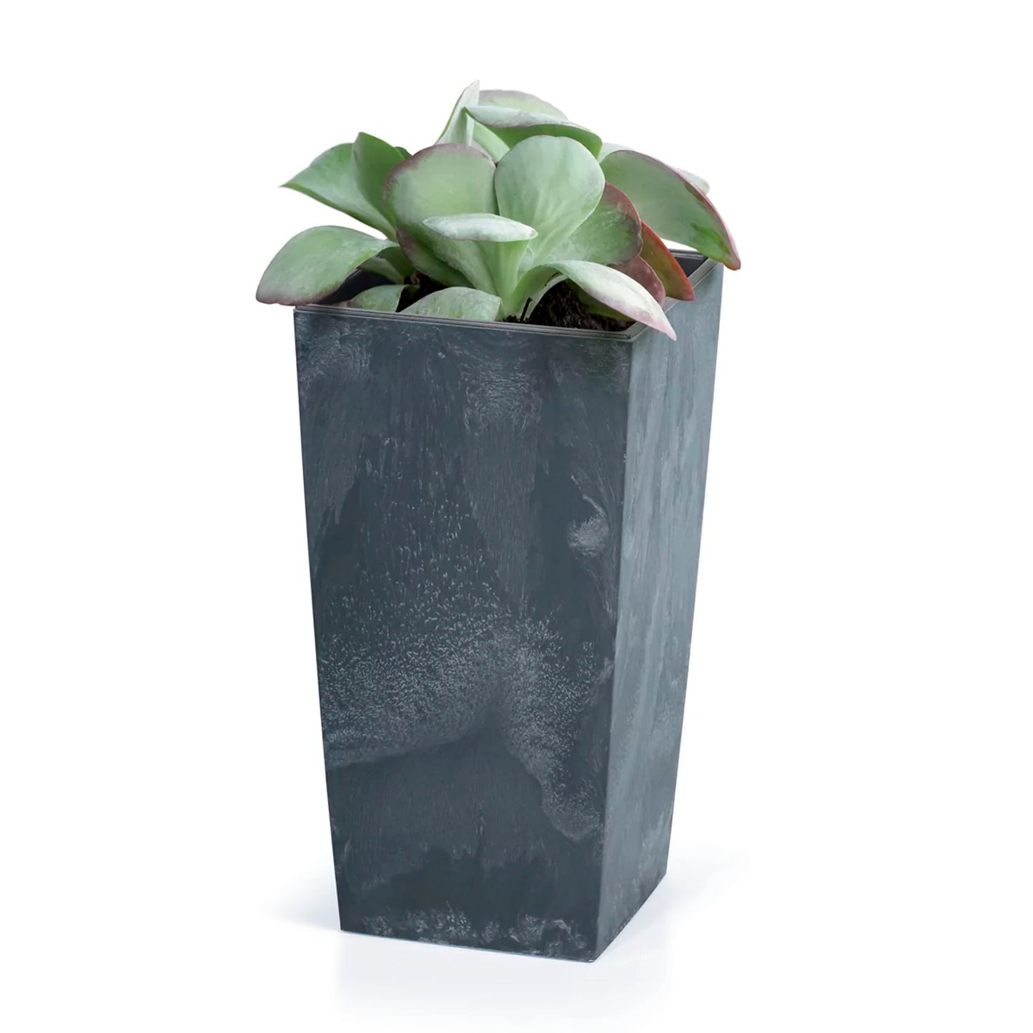 Maceta Urbi Square Beton Effect 4l., Con Depósito, Dimensiones (mm) 140x140x265, Color Antracita_4
