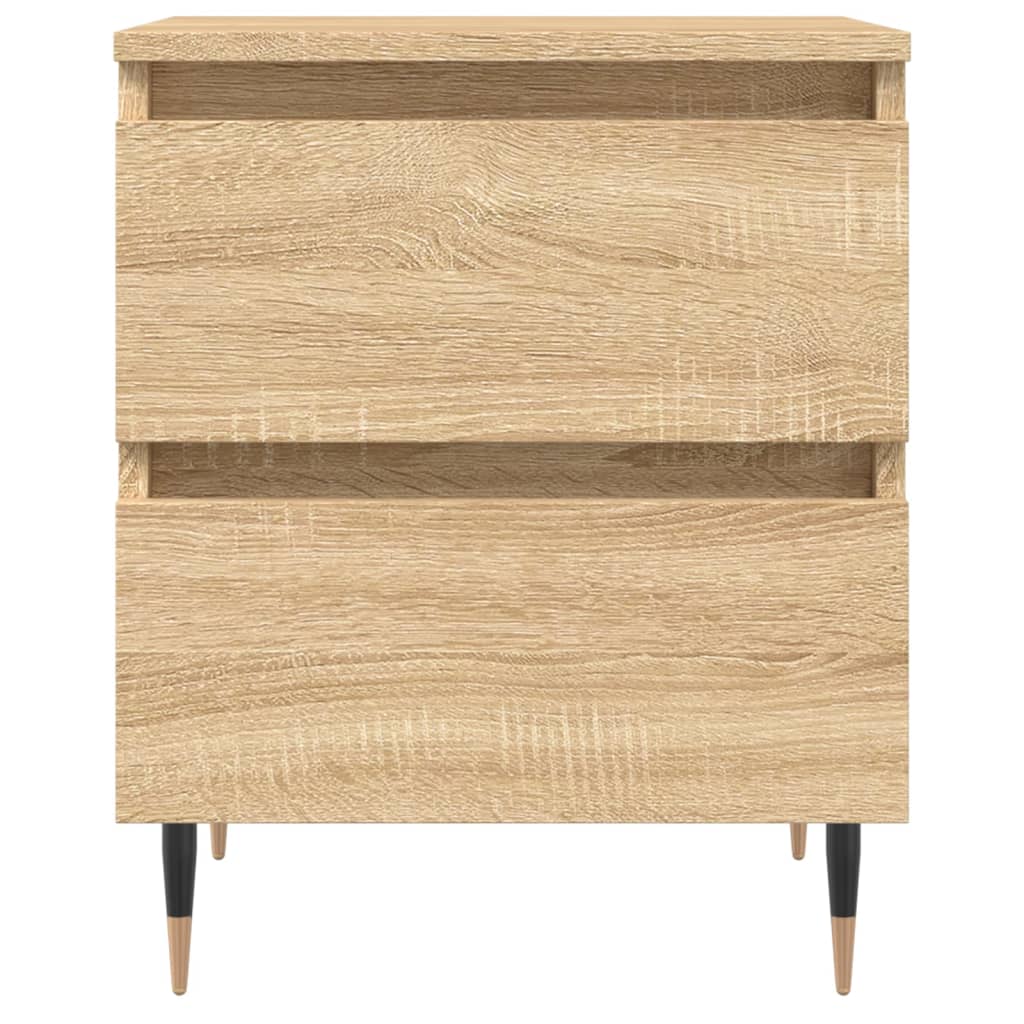 Mesita De Noche Madera De Ingeniería Roble Sonoma 40x35x50 Cm_3