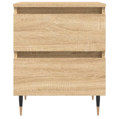 Mesita De Noche Madera De Ingeniería Roble Sonoma 40x35x50 Cm_3